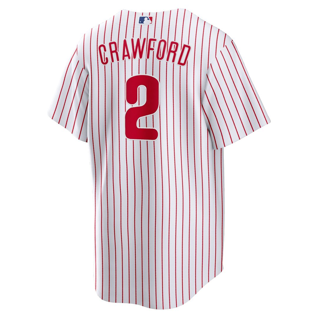 Justin Crawford Philadelphia Phillies Nike Home Replica Jersey - White | MLB Fan Gear