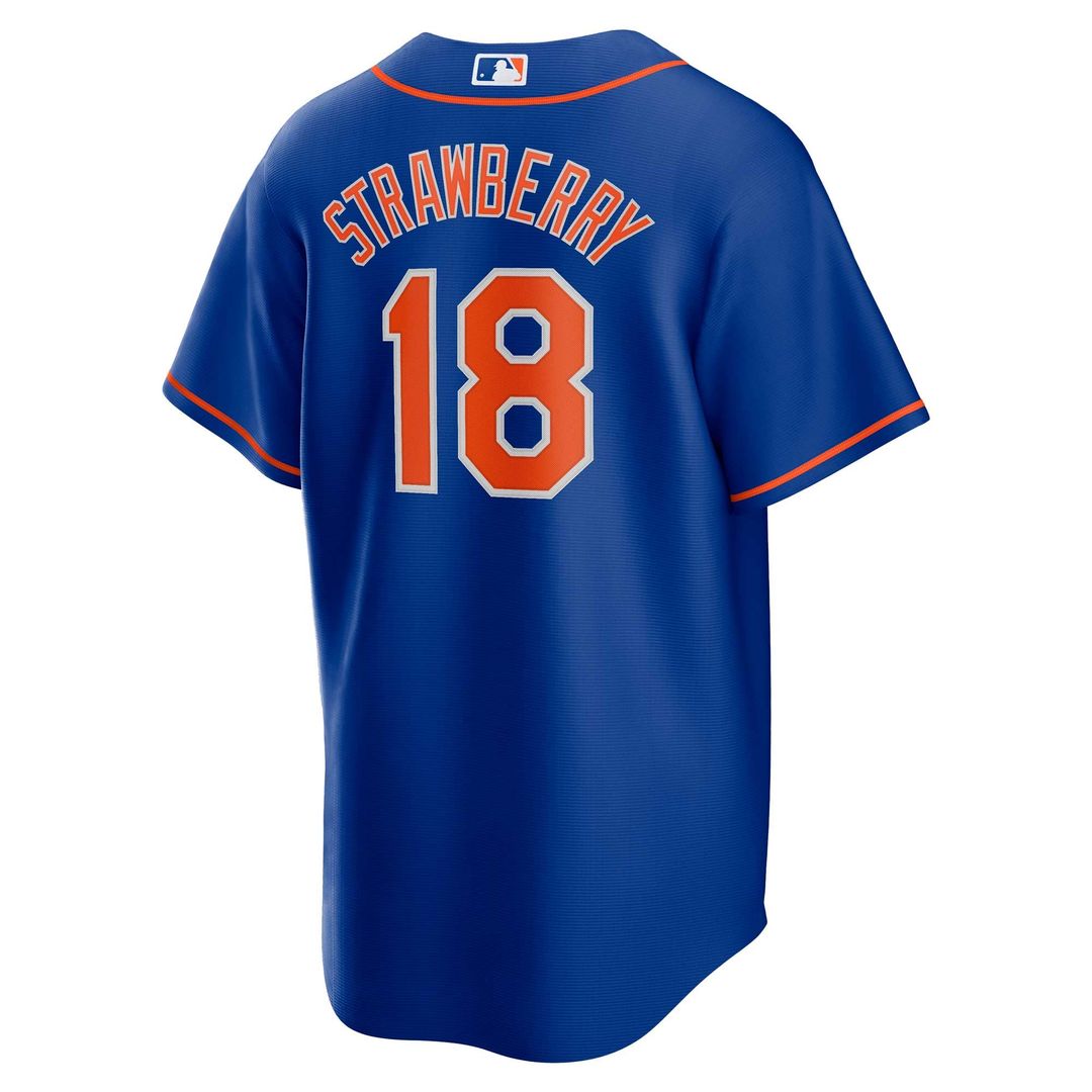 Darryl Strawberry New York Mets Nike Alternate Replica Player Jersey - Royal | MLB Fan Gear