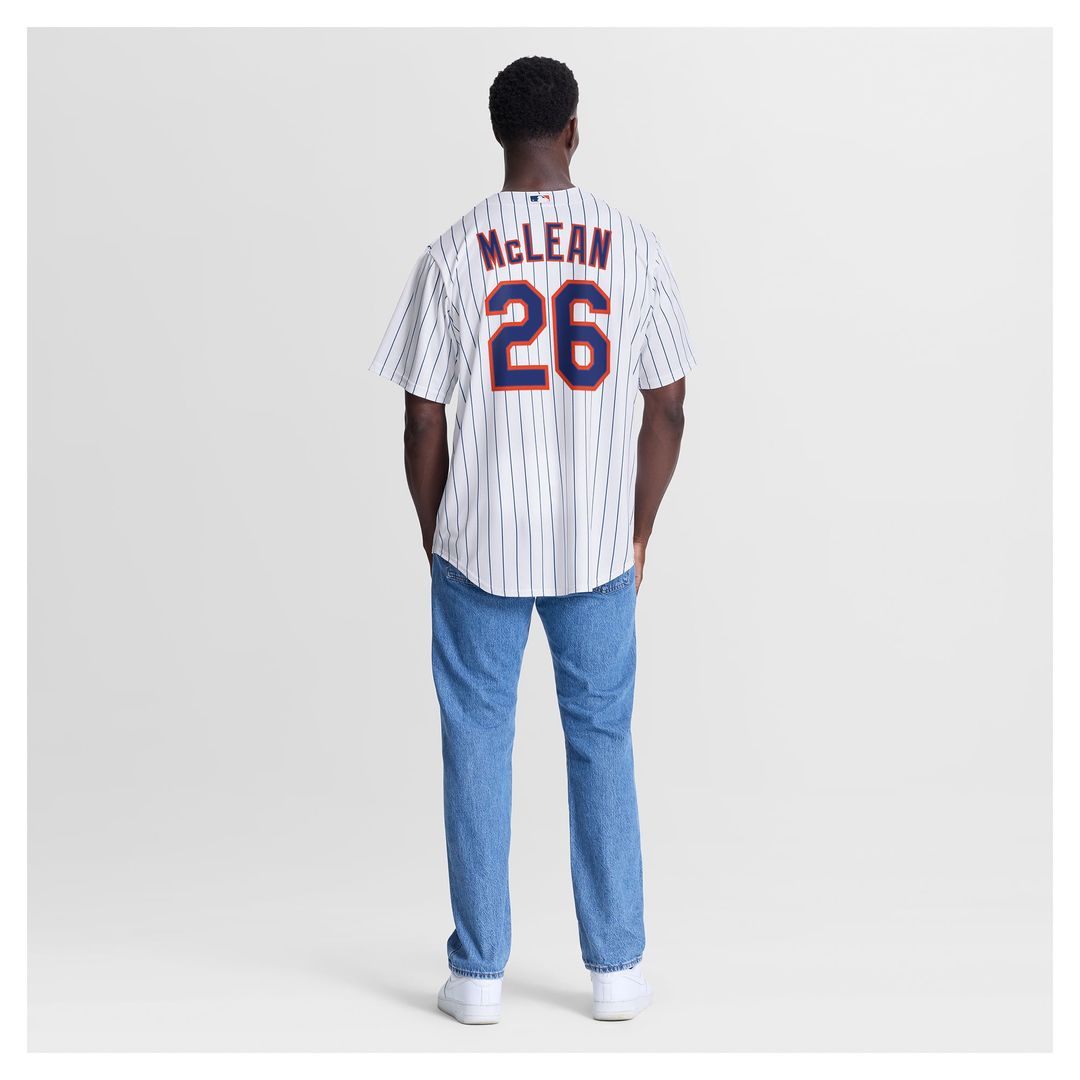 Nolan McLean New York Mets Nike Home Replica Jersey - White | MLB Fan Gear