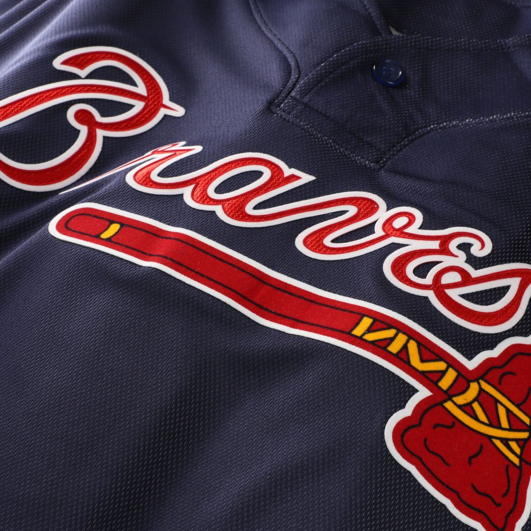 John Smoltz Atlanta Braves Mitchell & Ness Authentic Batting Practice Jersey - Navy | MLB Fan Gear
