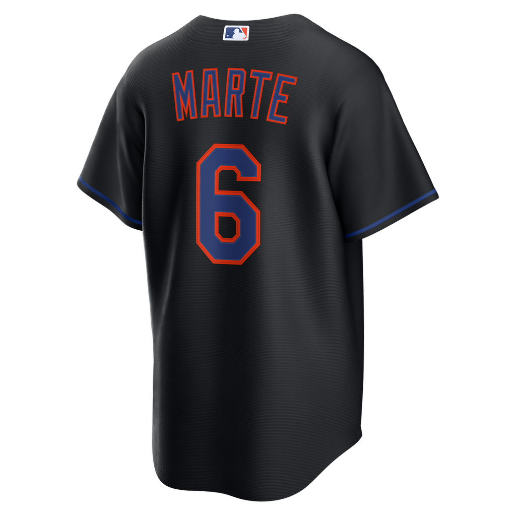 Starling Marte New York Mets Nike Alternate Replica Jersey - Black | MLB Fan Gear