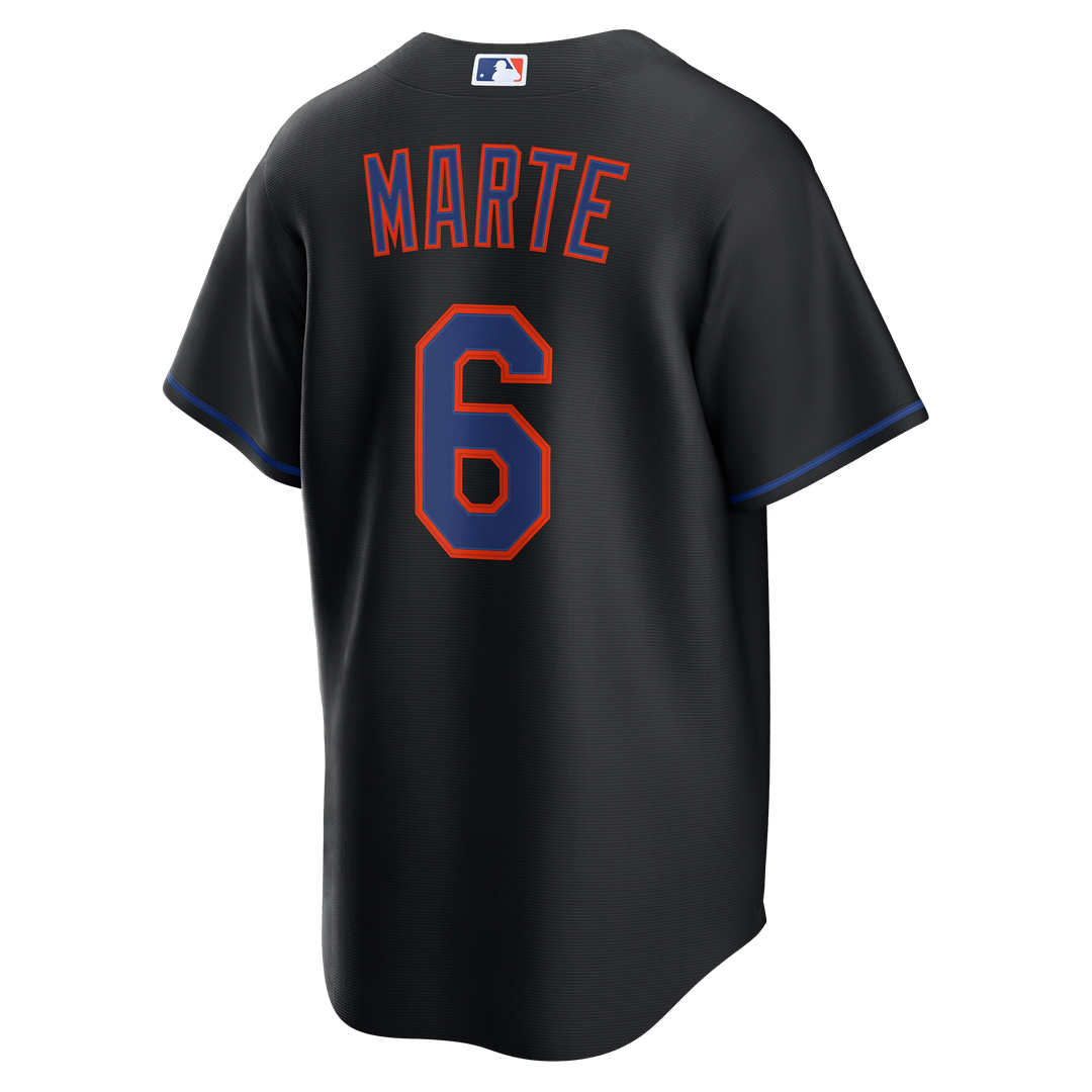 Starling Marte New York Mets Nike Alternate Replica Jersey - Black | MLB Fan Gear