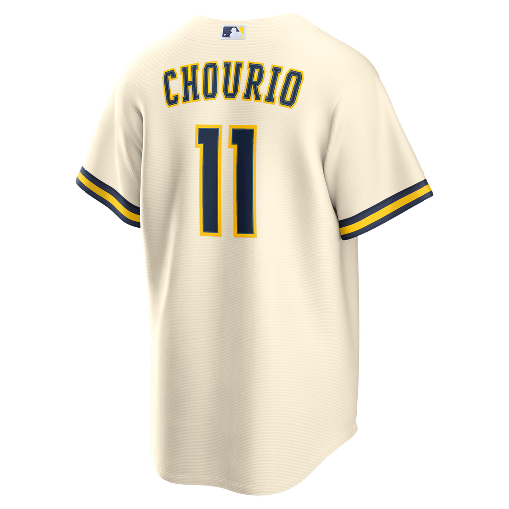 Jackson Chourio Milwaukee Brewers Nike Home Replica Jersey - Cream | MLB Fan Gear
