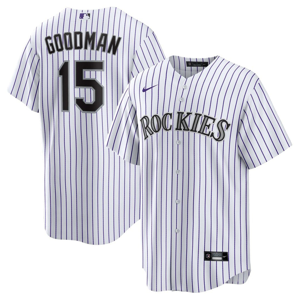 Hunter Goodman Colorado Rockies Nike Youth Home Replica Jersey - White | MLB Fan Gear