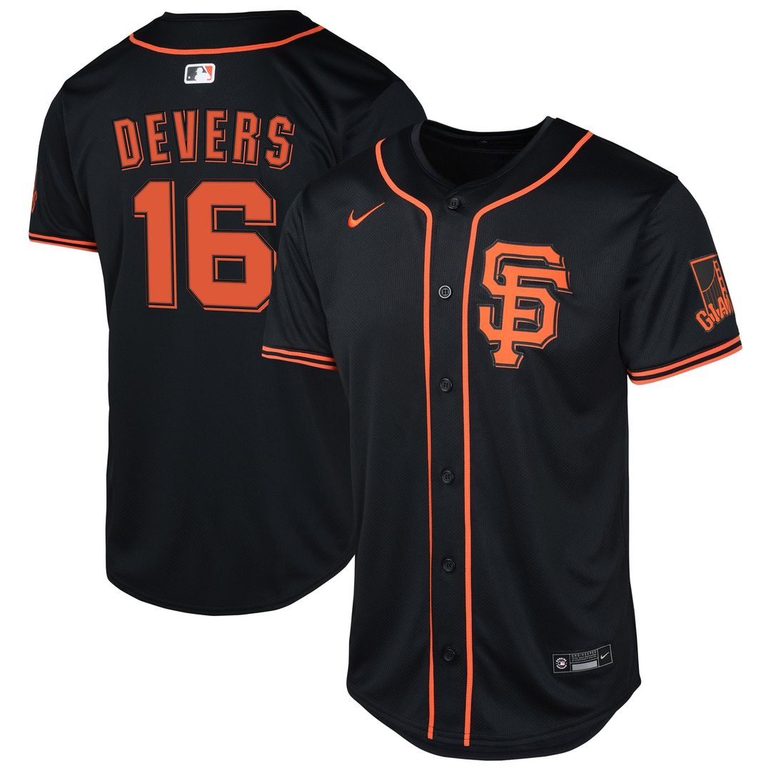 Rafael Devers San Francisco Giants Nike Youth Limited Jersey - Black | MLB Fan Gear