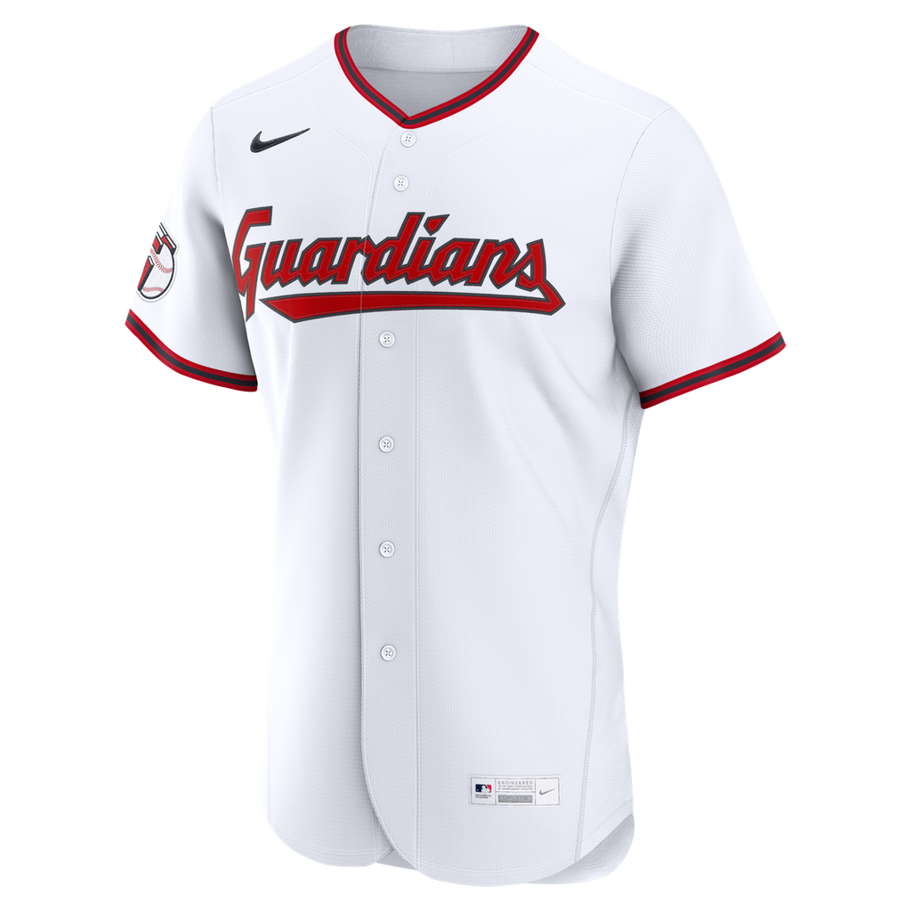 Cleveland Guardians Nike Home Authentic Custom Jersey - White | MLB Fan Gear