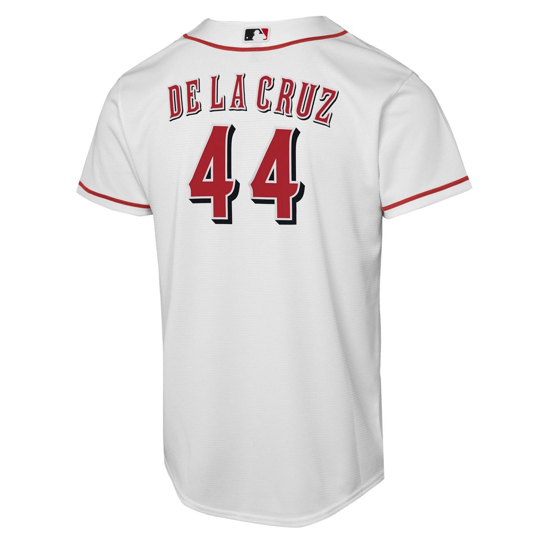 Elly De La Cruz Cincinnati Reds Nike Youth Home Replica Player Jersey - White | MLB Fan Gear