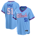 Chris Sale Atlanta Braves Nike 2026 City Connect Stadium Jersey - Powder Blue | MLB Fan Gear