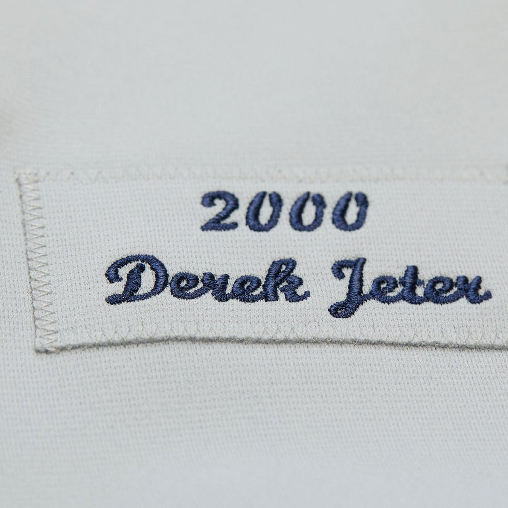 Derek Jeter New York Yankees Mitchell & Ness Cooperstown Collection 2000 World Series Authentic Jersey - Gray | MLB Fan Gear