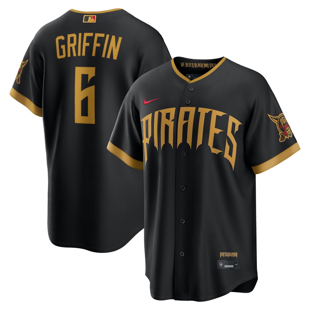 Konnor Griffin Pittsburgh Pirates Nike 2026 City Connect Stadium Jersey - Black | MLB Fan Gear