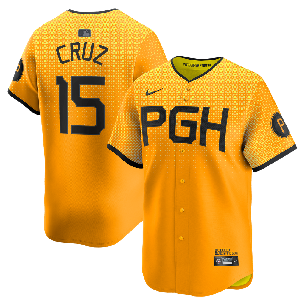 Oneil Cruz Pittsburgh Pirates Nike City Connect Limited Jersey - Gold | MLB Fan Gear