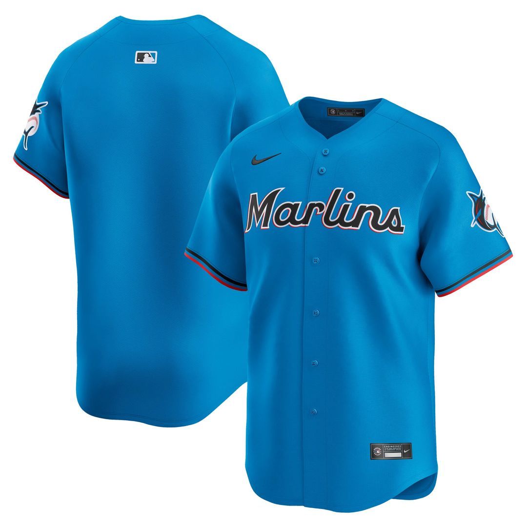 Miami Marlins Nike Limited Jersey - Blue | MLB Fan Gear