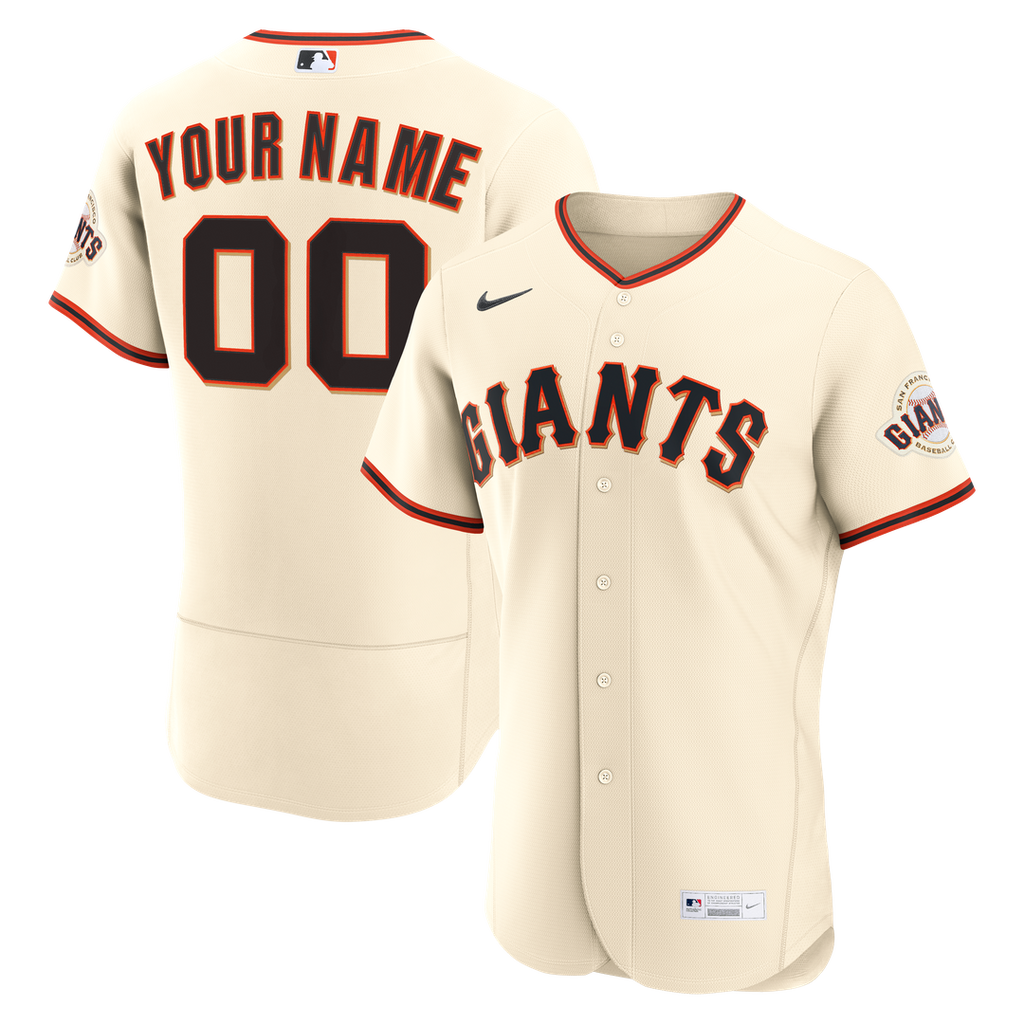 San Francisco Giants Nike Home Authentic Custom Jersey - Cream | MLB Fan Gear