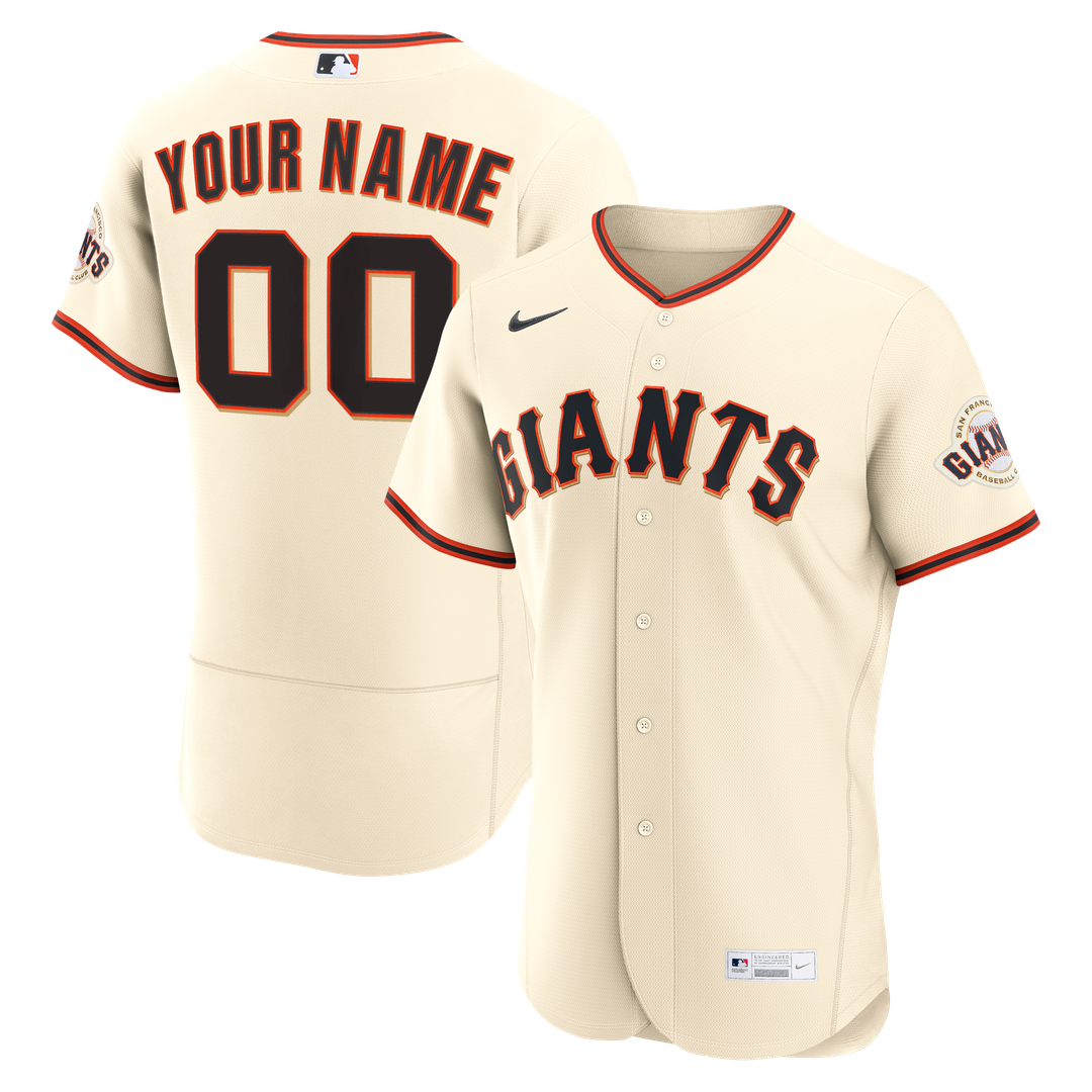 San Francisco Giants Nike Home Authentic Custom Jersey - Cream | MLB Fan Gear