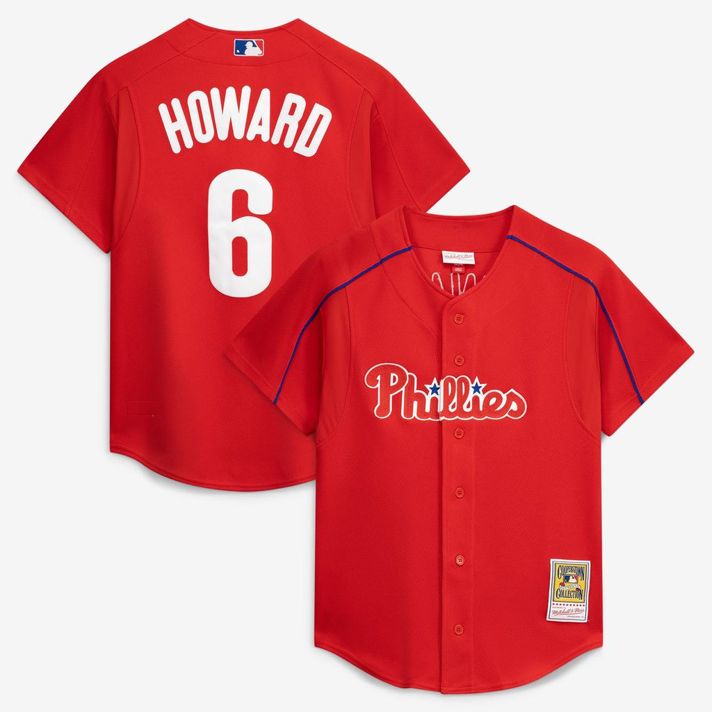 Ryan Howard Philadelphia Phillies Mitchell & Ness Cooperstown Collection Batting Practice Jersey – Red | MLB Fan Gear