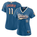 Jackson Chourio Milwaukee Brewers Nike Women's 2026 City Connect Stadium Jersey - Mineral Blue | MLB Fan Gear