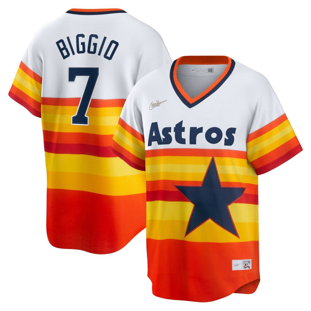 Craig Biggio Houston Astros Nike Home Cooperstown Collection Player Jersey - White | MLB Fan Gear