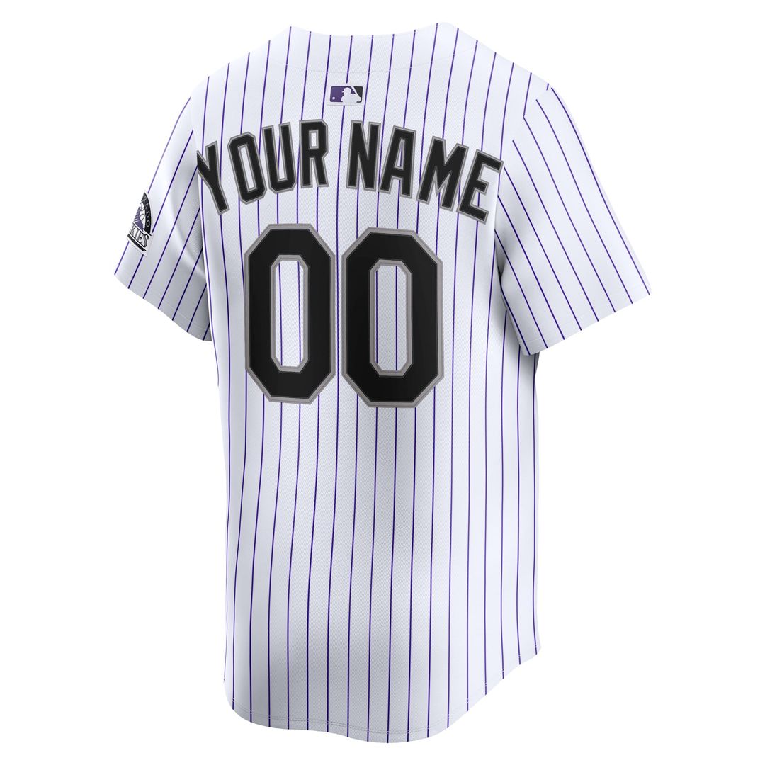 Colorado Rockies Nike Youth Home Custom Limited Jersey - White | MLB Fan Gear