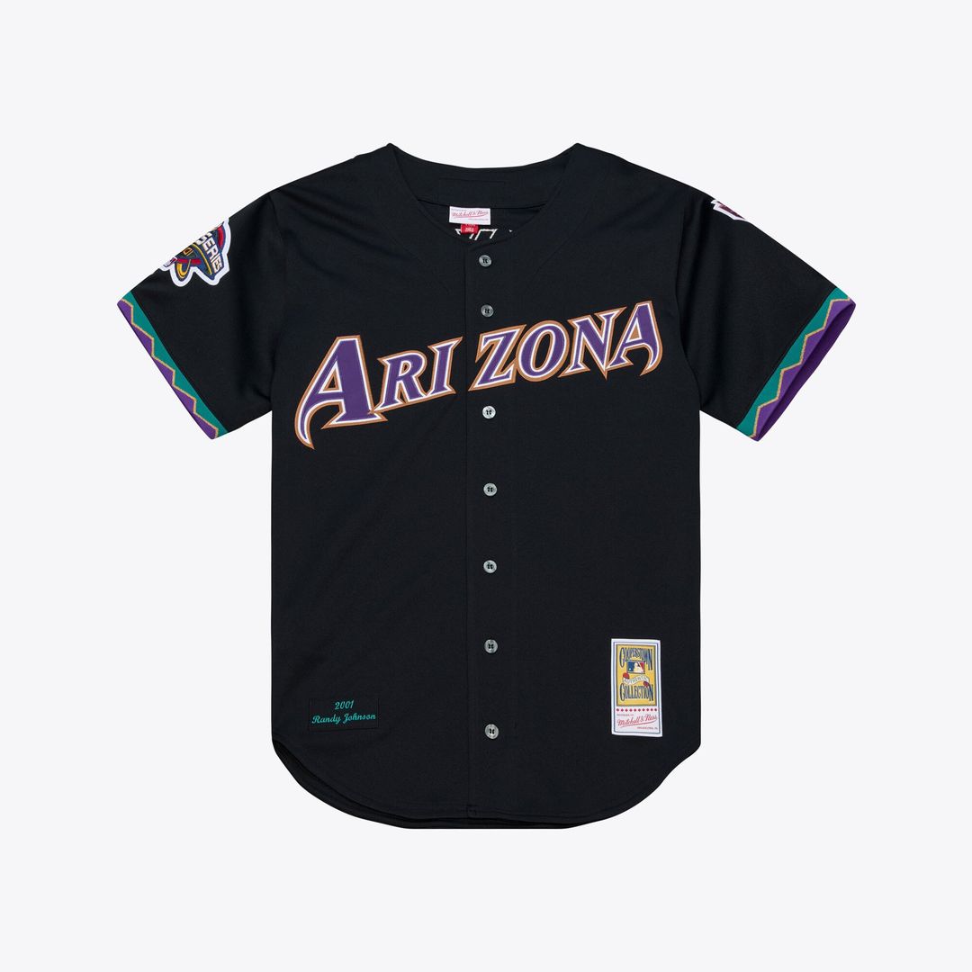 Randy Johnson Arizona Diamondbacks Mitchell & Ness 2000 Throwback Authentic Jersey - Purple | MLB Fan Gear