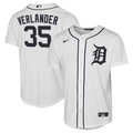 Justin Verlander Detroit Tigers Nike Youth Home Replica Jersey - White | MLB Fan Gear