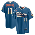 Jackson Chourio Milwaukee Brewers Nike 2026 City Connect Stadium Jersey - Mineral Blue | MLB Fan Gear