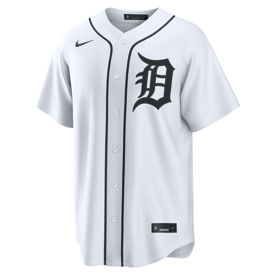 Tarik Skubal Detroit Tigers Nike Home Replica Jersey - White | MLB Fan Gear