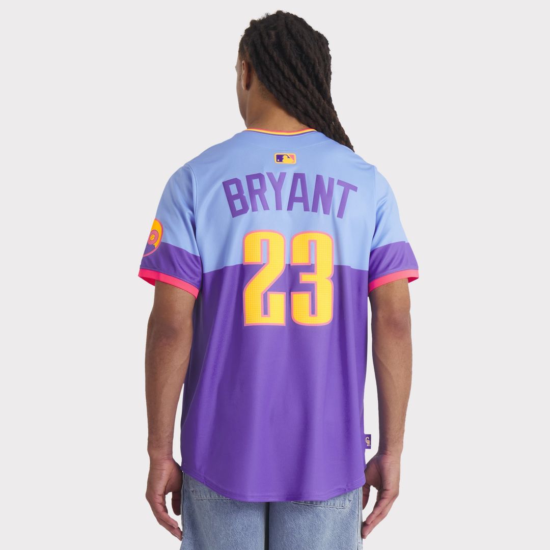 Kris Bryant Colorado Rockies Nike 2025 City Connect Limited Player Jersey - Purple/ Light Blue | MLB Fan Gear
