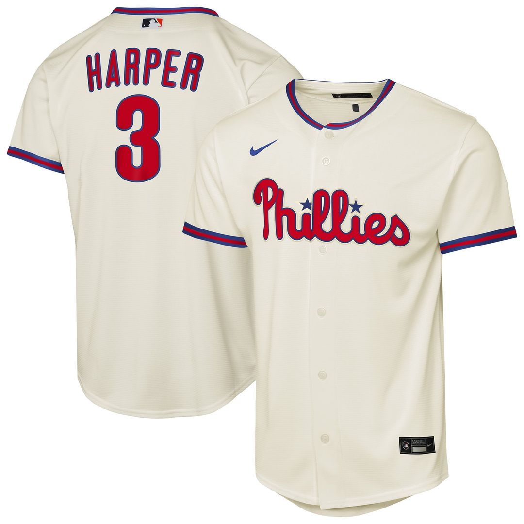 Bryce Harper Philadelphia Phillies Nike Youth Alternate Replica Jersey - Light Blue | MLB Fan Gear
