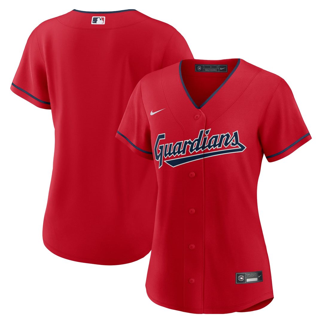 Cleveland Guardians Nike Women's Alternate Replica Team Jersey - Red | MLB Fan Gear