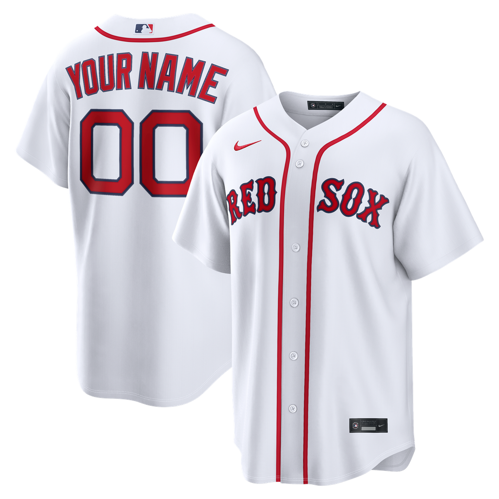 Boston Red Sox Nike Home Replica Custom Jersey - White | MLB Fan Gear