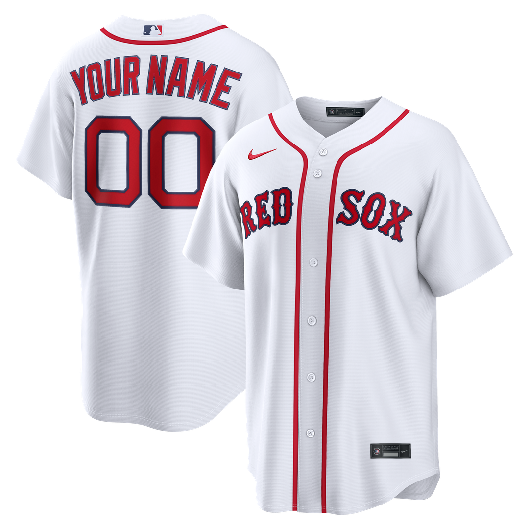 Boston Red Sox Nike Home Replica Custom Jersey - White | MLB Fan Gear