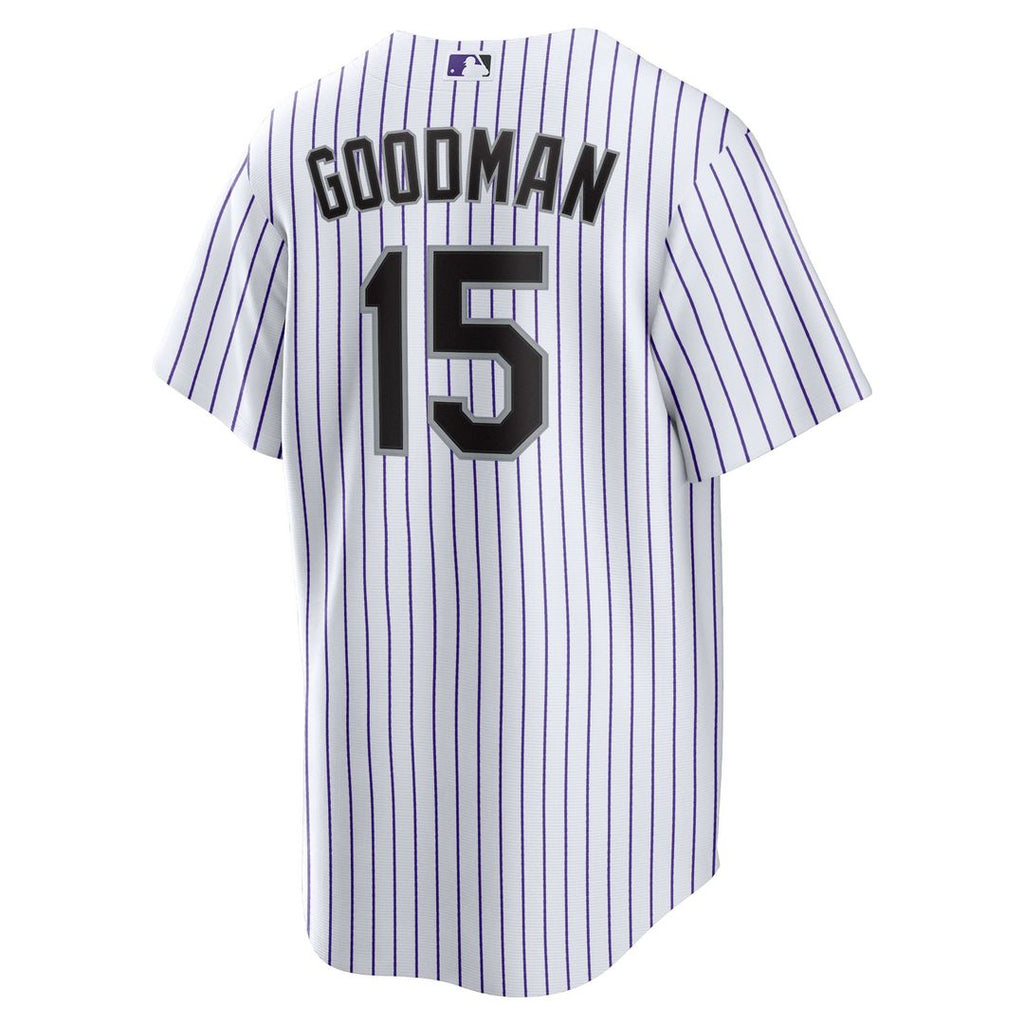 Hunter Goodman Colorado Rockies Nike Youth Home Replica Jersey - White | MLB Fan Gear