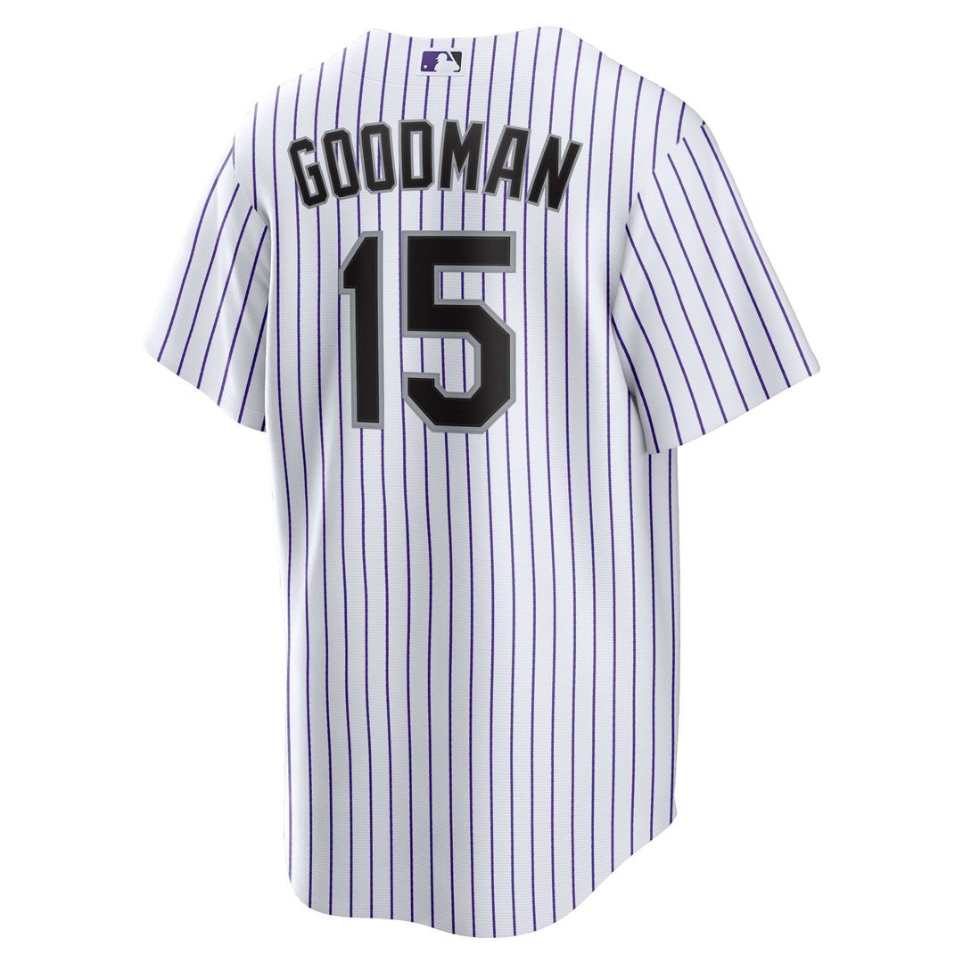 Hunter Goodman Colorado Rockies Nike Youth Home Replica Jersey - White | MLB Fan Gear