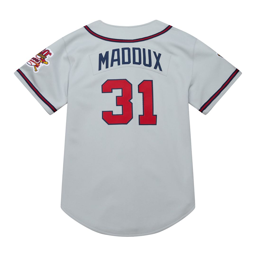 Greg Maddux Atlanta Braves Mitchell & Ness 1995 Throwback Authentic Jersey - Gray | MLB Fan Gear