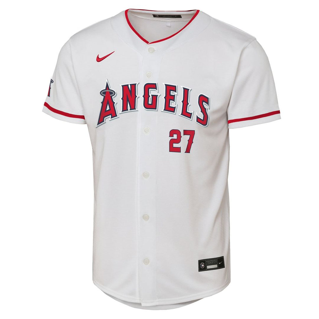 Mike Trout Los Angeles Angels Nike Youth Home Stadium Player Jersey - White | MLB Fan Gear