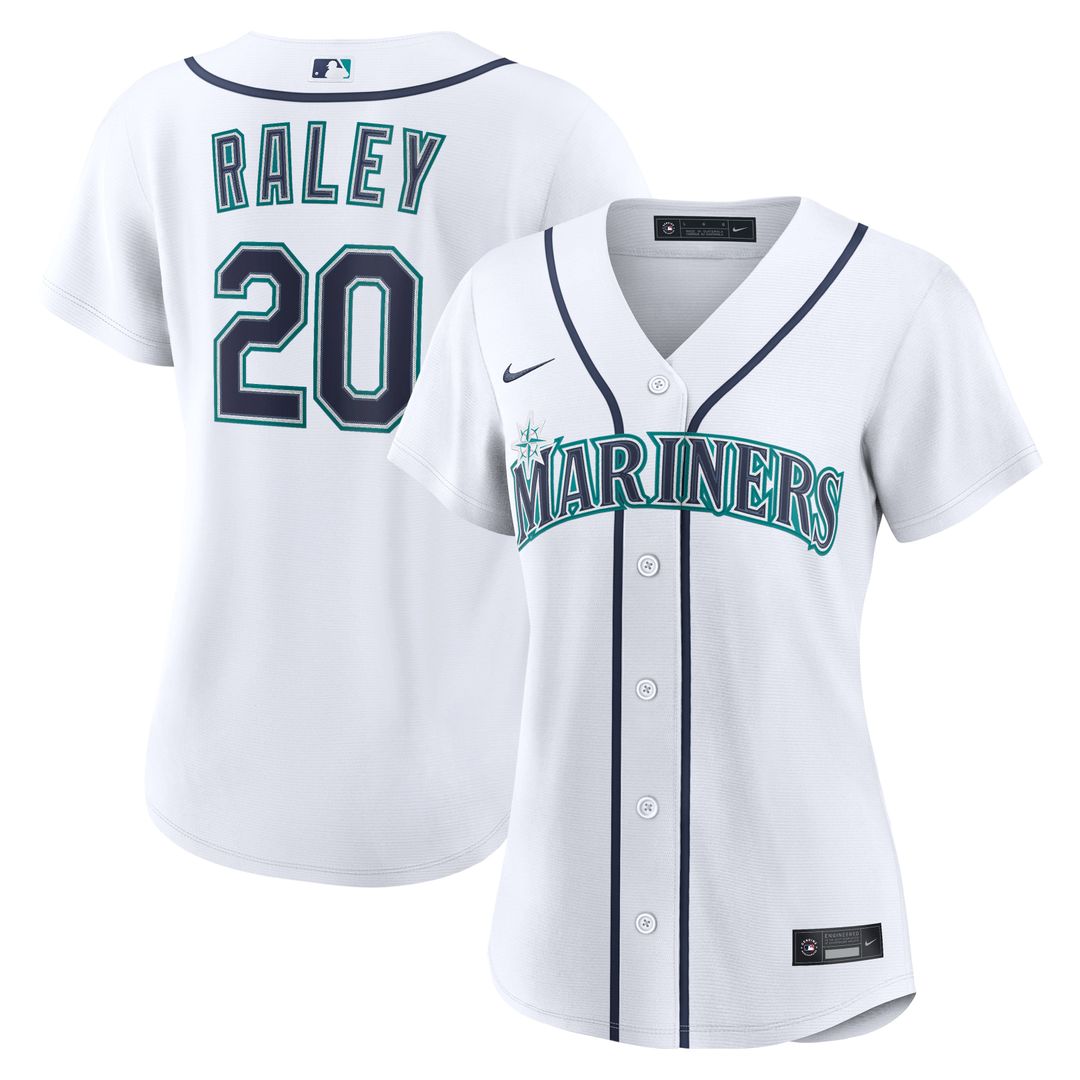 Luke Raley Seattle Mariners Nike Women's Home Replica Jersey - White | MLB Fan Gear