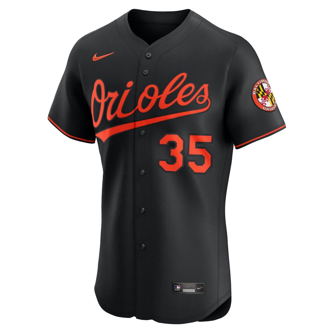 Adley Rutschman Baltimore Orioles Nike Alternate Elite Jersey - Black | MLB Fan Gear