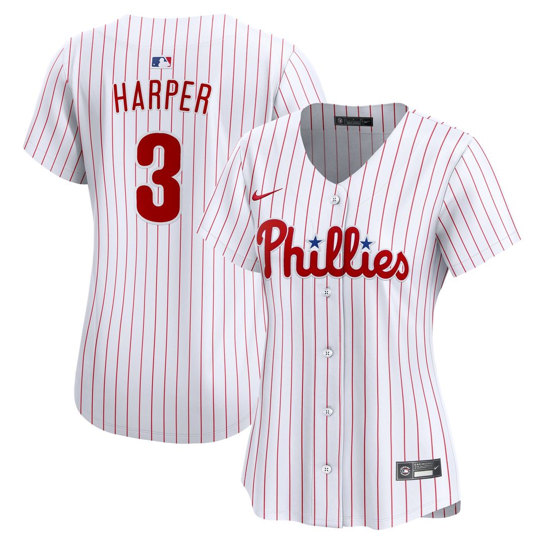 Bryce Harper Philadelphia Phillies Nike Women's Home Limited Player Jersey - White | MLB Fan Gear