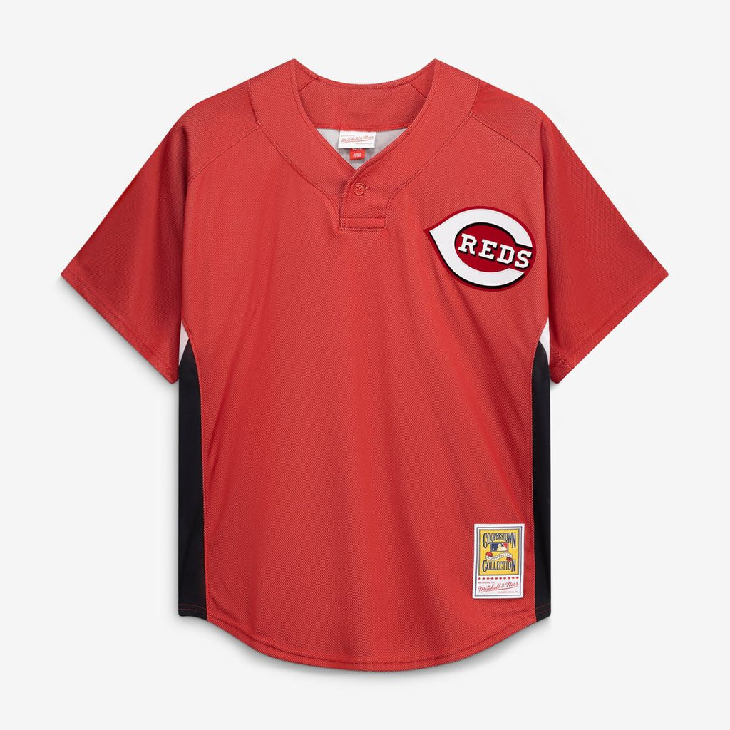 Ken Griffey Jr. Cincinnati Reds Mitchell & Ness Authentic Batting Practice Jersey - Red | MLB Fan Gear
