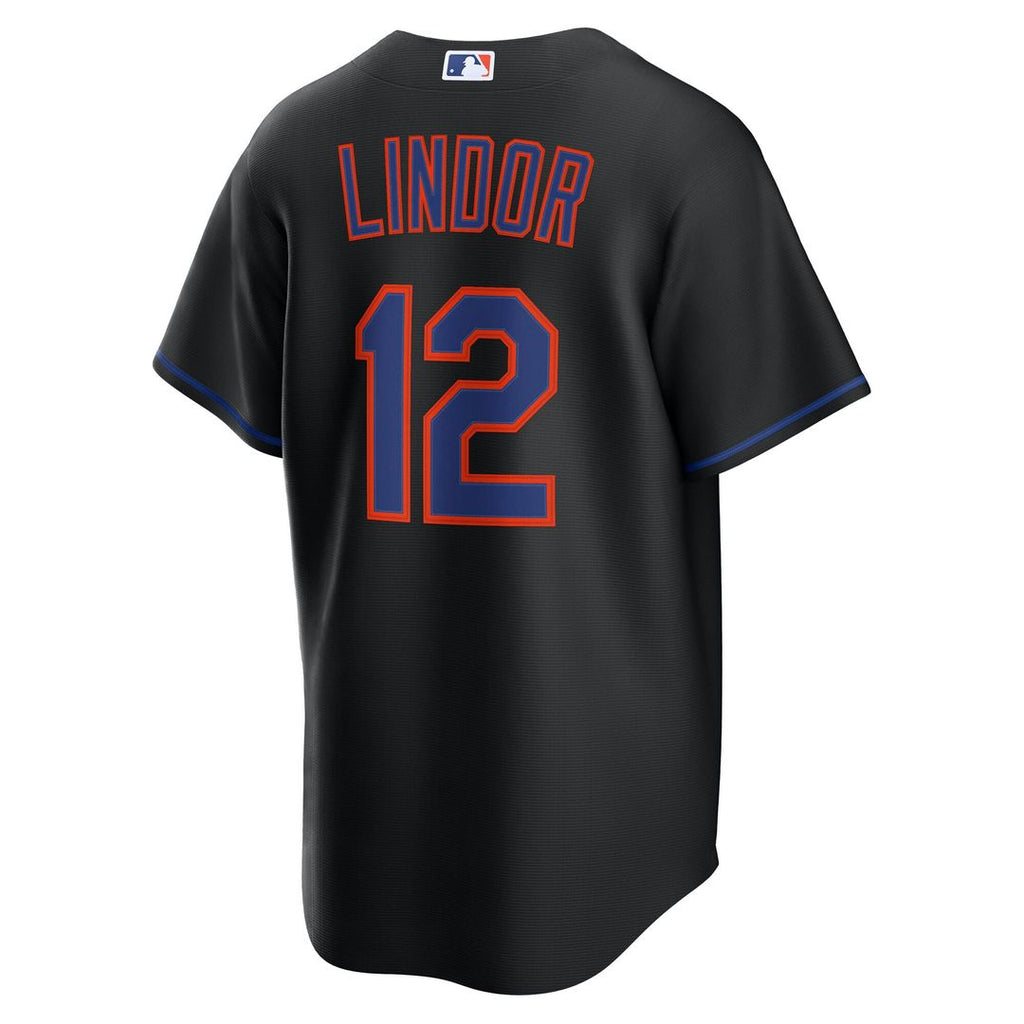 Francisco Lindor New York Mets Nike Alternate Replica Jersey - Black | MLB Fan Gear