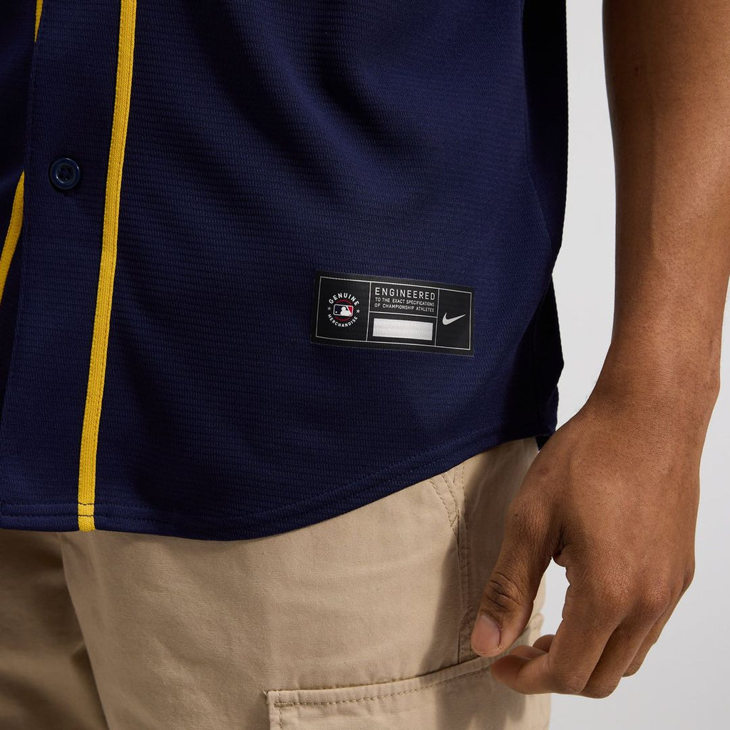 Milwaukee Brewers Nike Alternate Replica Team Jersey - Navy | MLB Fan Gear