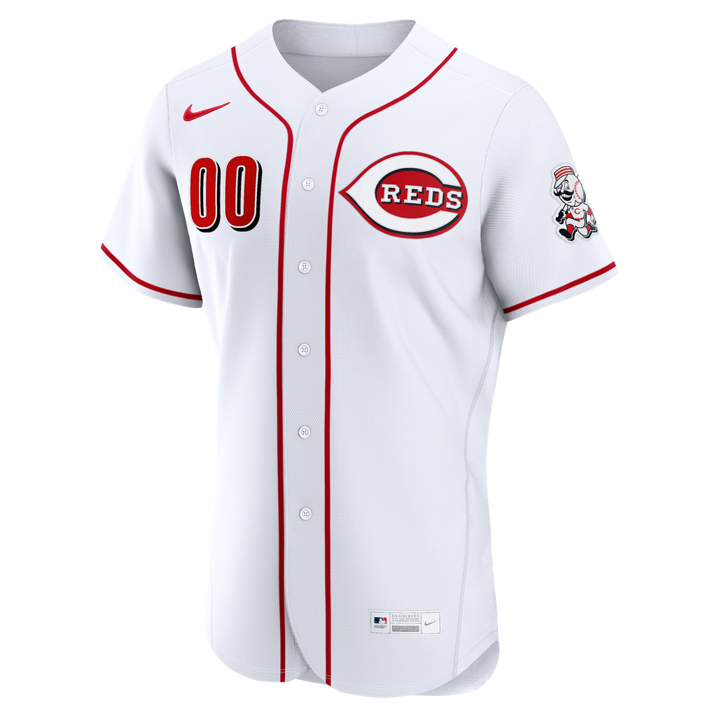 Cincinnati Reds Nike Home Authentic Custom Jersey - White | MLB Fan Gear