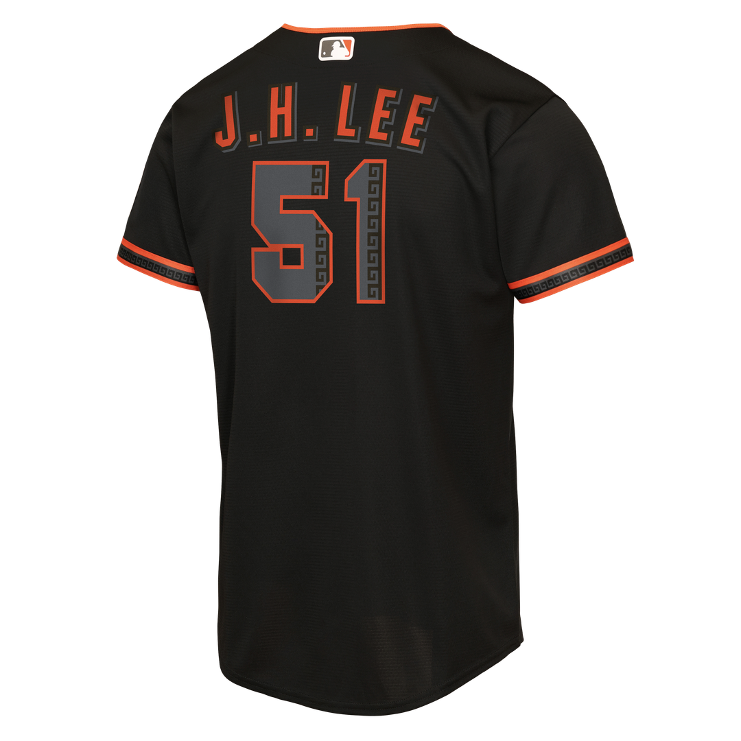 Jung Hoo Lee San Francisco Giants Nike Youth Alternate 2 Replica Jersey - Black | MLB Fan Gear