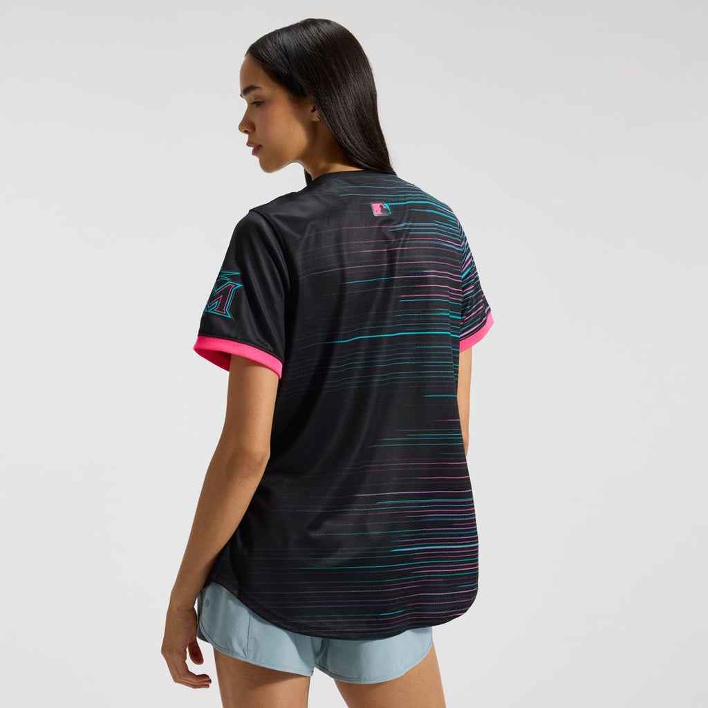 Miami Marlins Nike Women's 2025 City Connect Limited Jersey - Black | MLB Fan Gear