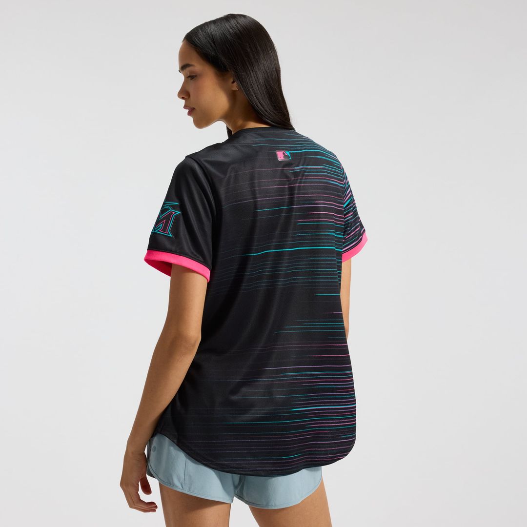 Miami Marlins Nike Women's 2025 City Connect Limited Jersey - Black | MLB Fan Gear