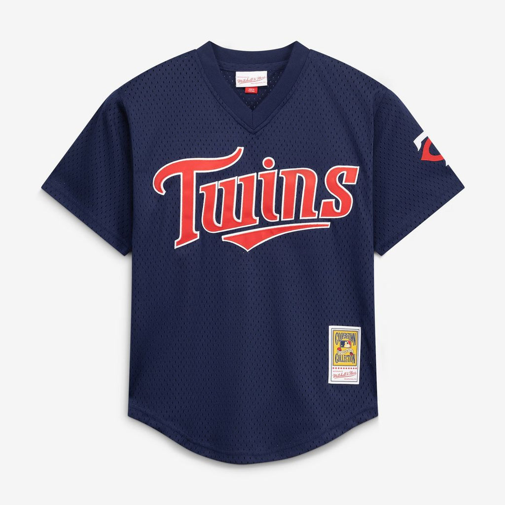 David Ortiz Minnesota Twins Mitchell & Ness Youth Cooperstown Collection Mesh Batting Practice Jersey - Navy | MLB Fan Gear