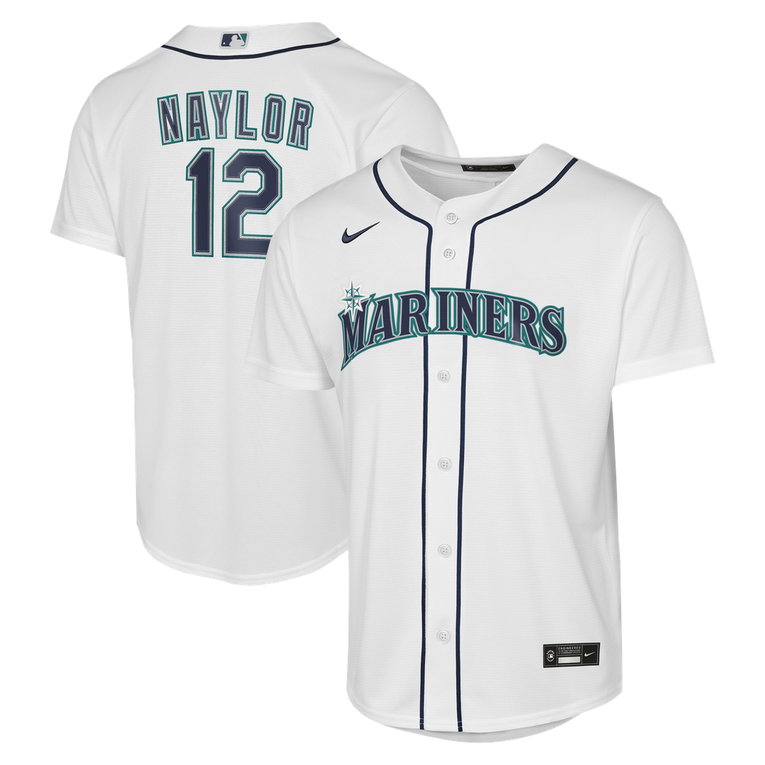 Josh Naylor Seattle Mariners Nike Youth Home Baseline Jersey - White | MLB Fan Gear