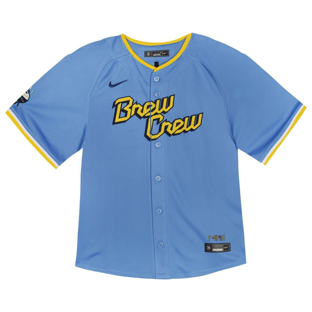 Christian Yelich Milwaukee Brewers Nike Toddler City Connect Limited Player Jersey - Powder Blue | MLB Fan Gear