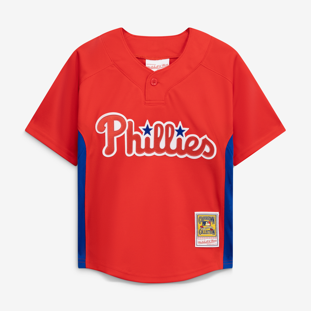 Roy Halladay Philadelphia Phillies Mitchell & Ness Toddler Cooperstown Collection Mesh Batting Practice Jersey - Red | MLB Fan Gear