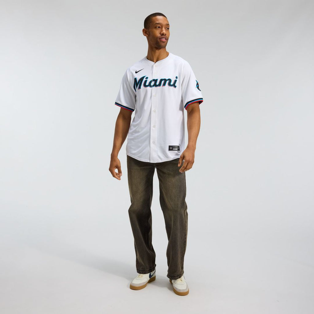 Miami Marlins Nike Home Limited Jersey - White | MLB Fan Gear